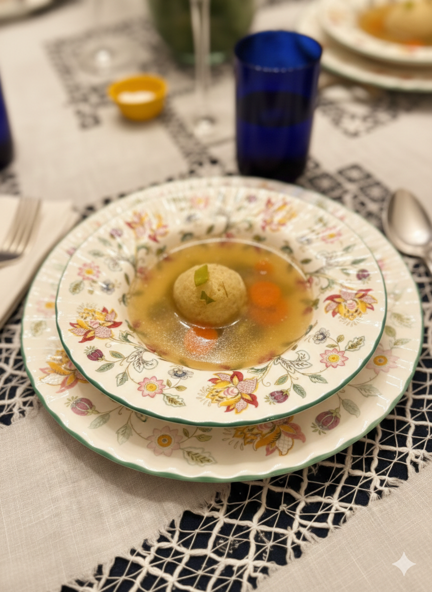 Grandma Clara Kowalsky’s Chicken Soup with Matzo Balls