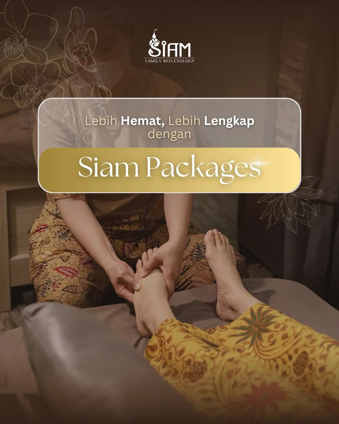 Lebih hemat, lebih lengkap, lebih terasa.
Dengan Siam Packages, kamu nggak cuma relaks, kamu bisa benar-benar recharge fully.
Book your session today 🤍

#SiamReflexology #ReflexologySurabaya #SiamFamilyReflexology #RelaxAtSiam #BodyMassage