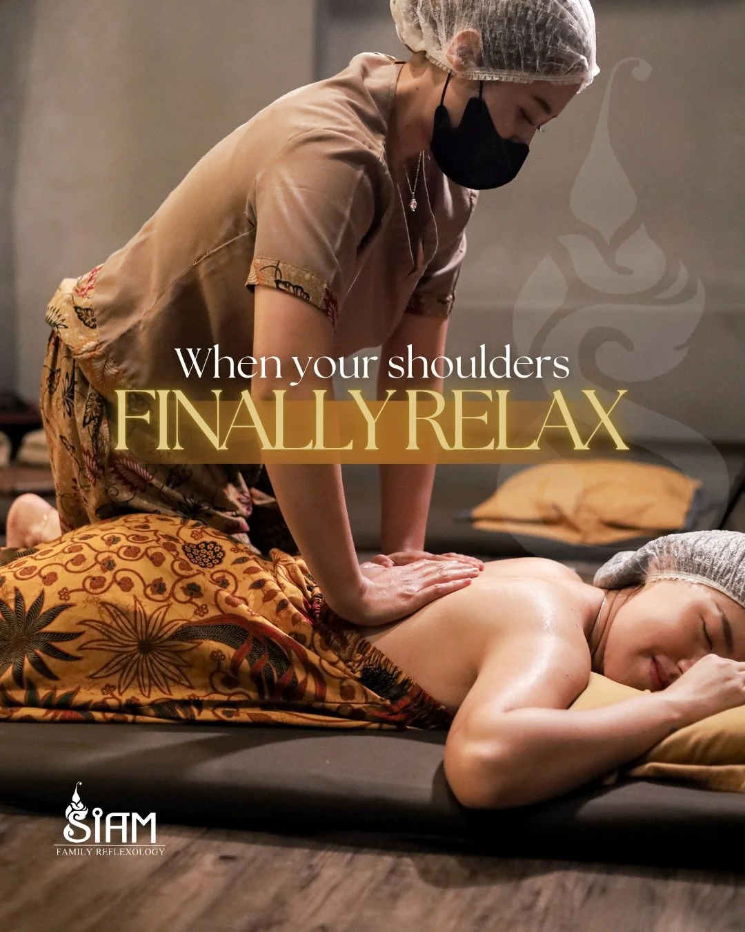 When your shoulders FINALLY relax ✨

Di SIAM Family Reflexology, kami memadukan teknik pijat terbaik dengan atmosfer yang menenangkan untuk memberikan Anda momen istirahat yang sesungguhnya.
🌟 Experience the ultimate relaxation today.

#SiamReflexol