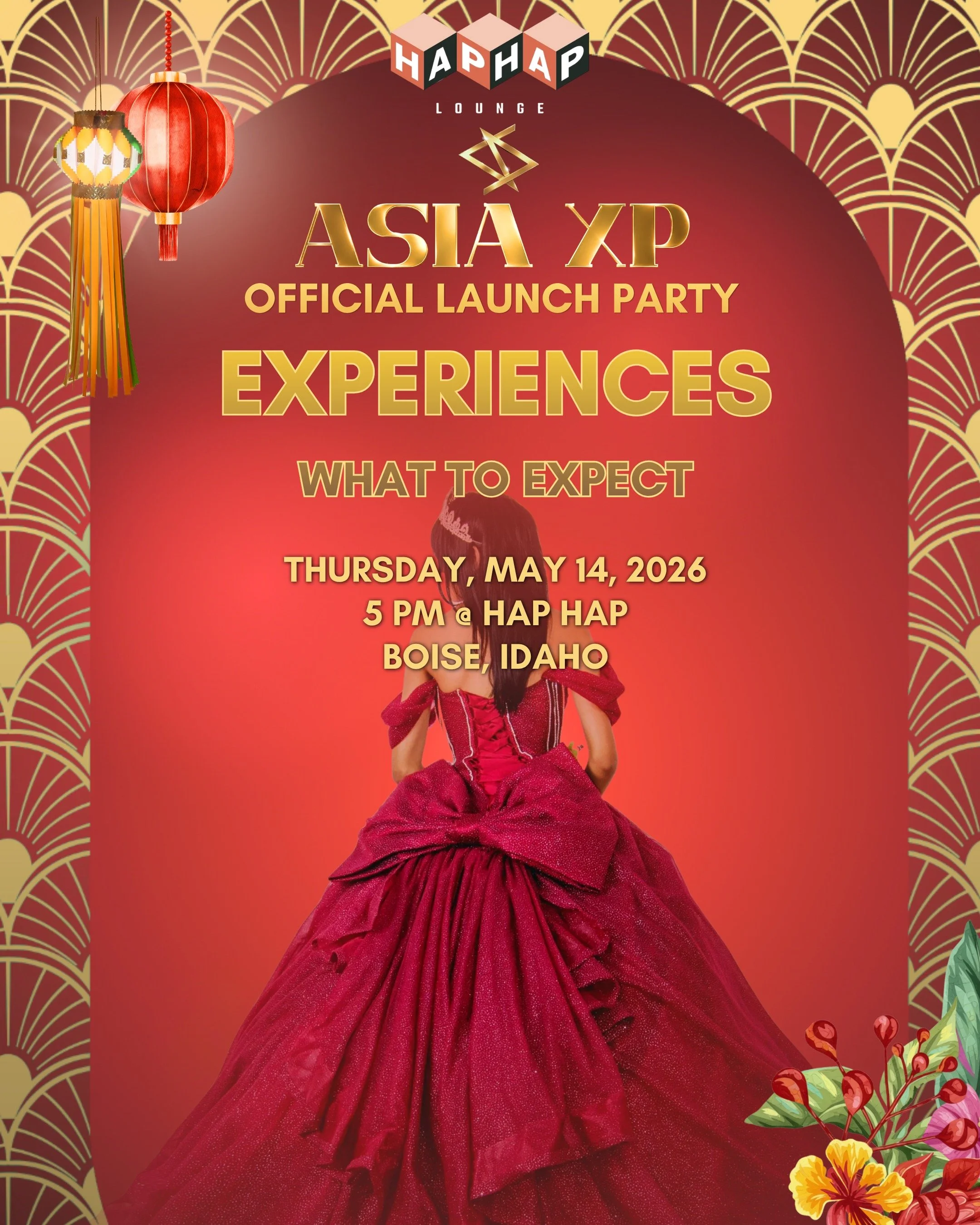 This is definitely more than your average night out!

Thursday, May 14 - Hap Hap Lounge &mdash; Boise - 5 PM &bull; 21+

Asia XP at Hap Hap is part party, part cultural experience, and part &ldquo;wait&hellip; Boise has THIS going on?&rdquo;

We&rsqu
