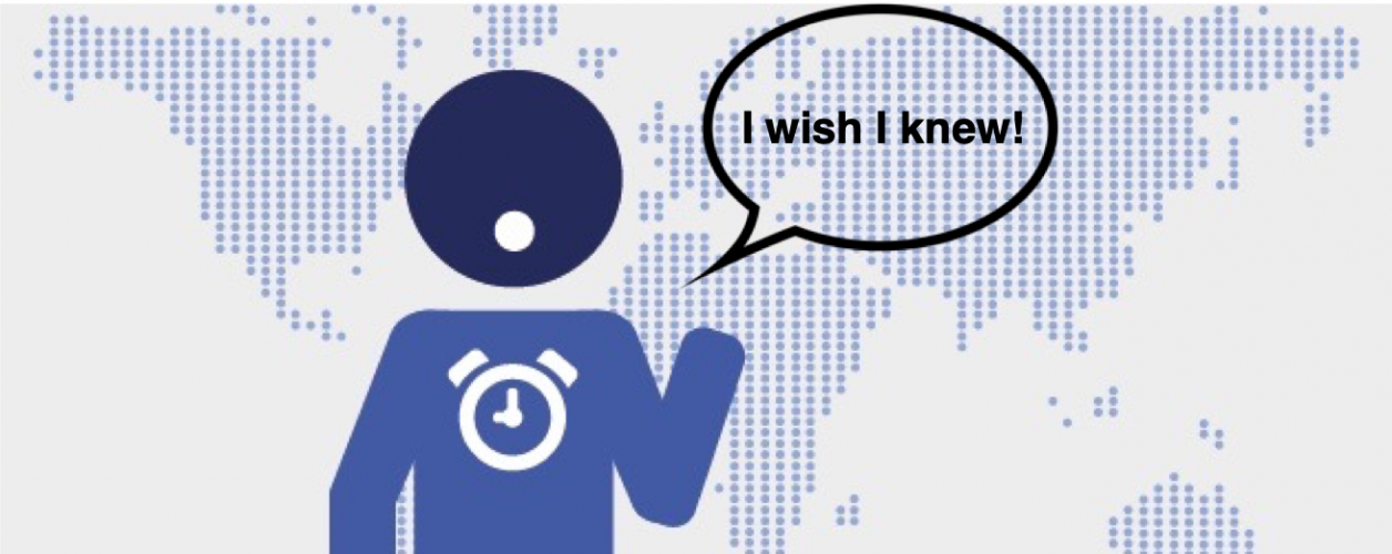 Character with a "I wish I knew" thought