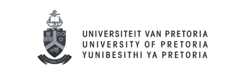 University of Pretoria logo with crest and text in English and isiXhosa