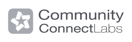 Community Connect Labs logo with a stylized star inside a hexagon and the text 'Community Connect Labs' next to it.