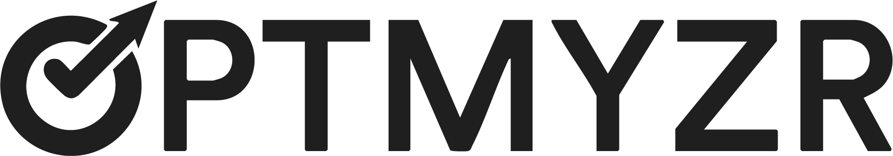 Optmyzer logo in black.