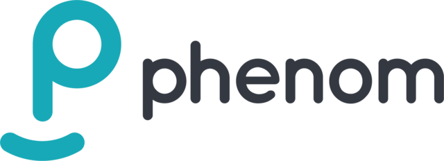 Logo of Phenom with a stylized lowercase 'p' and the word 'phenom' next to it.