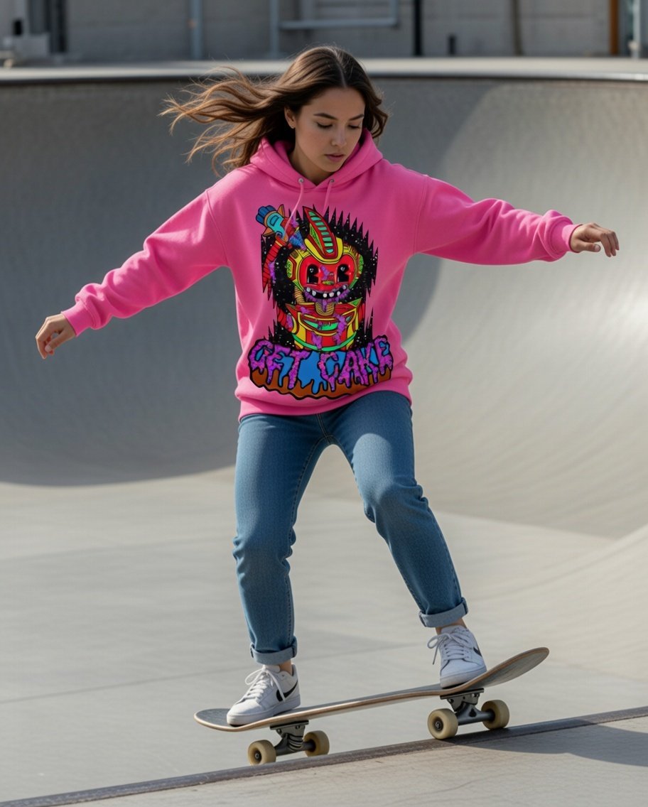 Womens Galactic Robot Hoodie