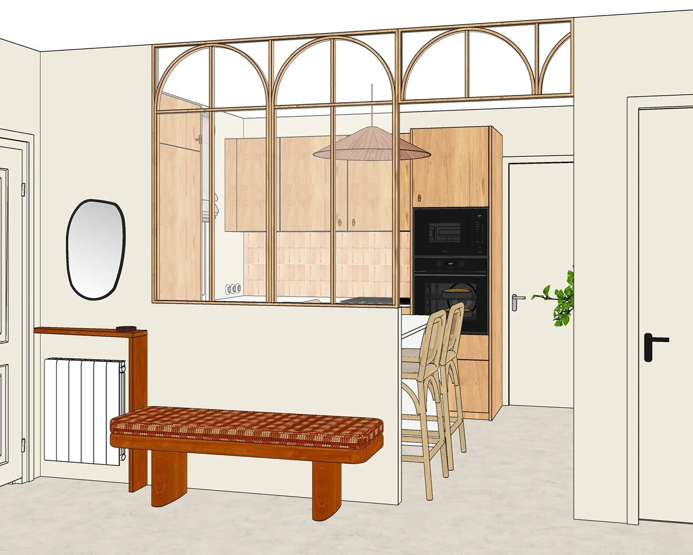 Quand l&rsquo;envie de Provence rencontre une approche plus actuelle 

Pour le projet Gu&eacute;rin, j&rsquo;ai imagin&eacute; une cuisine qui m&eacute;lange mati&egrave;res naturelles, teintes chaudes et lignes &eacute;pur&eacute;es.

Ces 3D d&eacut