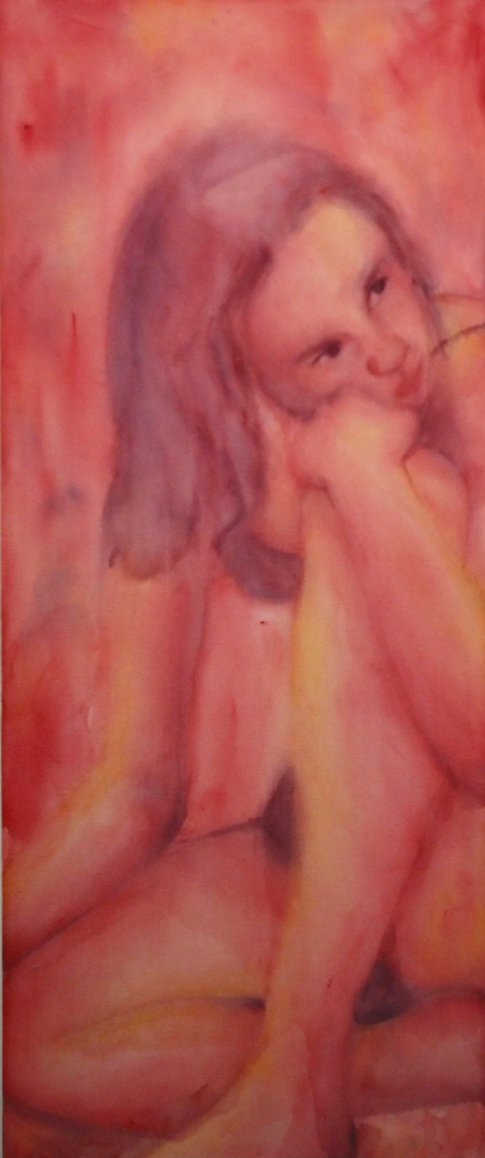 (£350) 1/3 Of University of Salford Degree Show triptych, 'The Irony of Loneliness.' (2026)
Oil on canvas
600 x 1200 mm