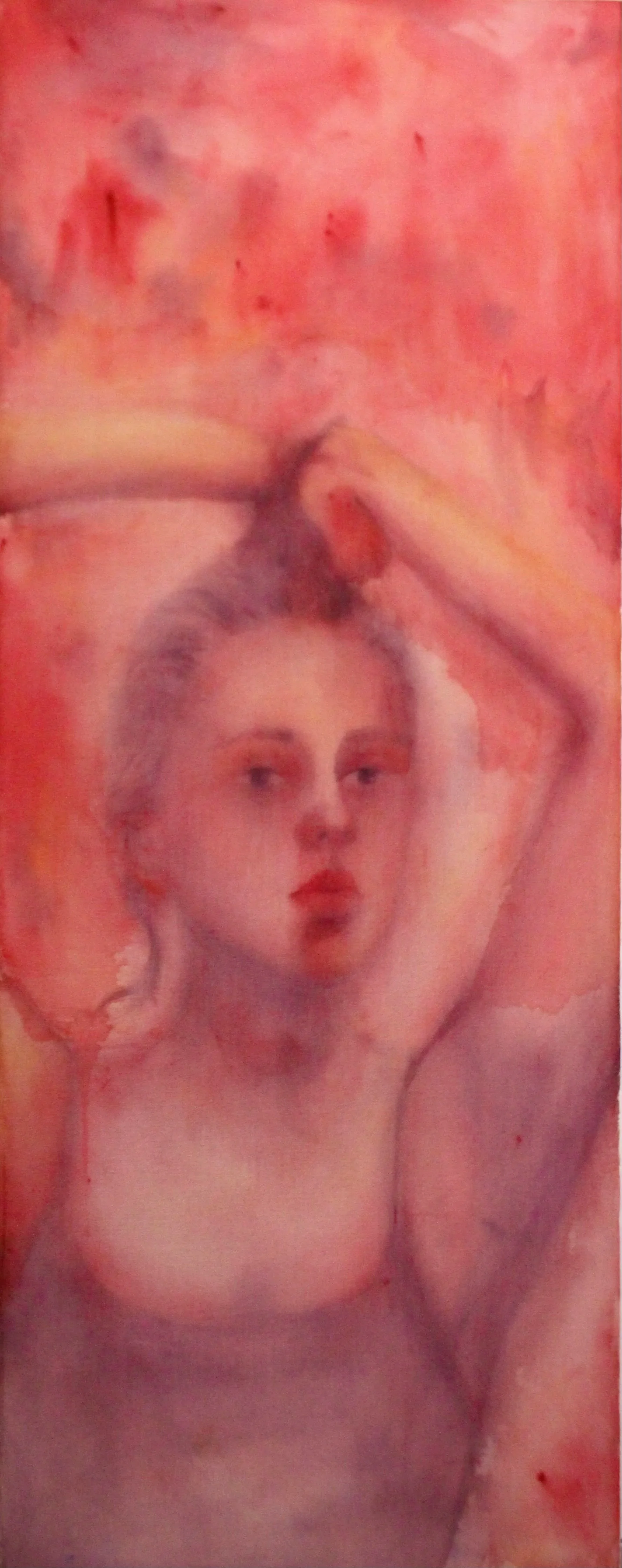 (£350) 2/3 Of University of Salford Degree Show triptych, 'The Irony of Loneliness.' (2026)
Oil on canvas
600 x 1200 mm
