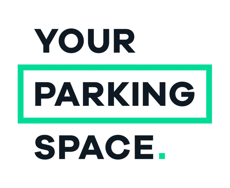 Text that says "Your Parking Space." with the word "Parking" highlighted in a green box.
