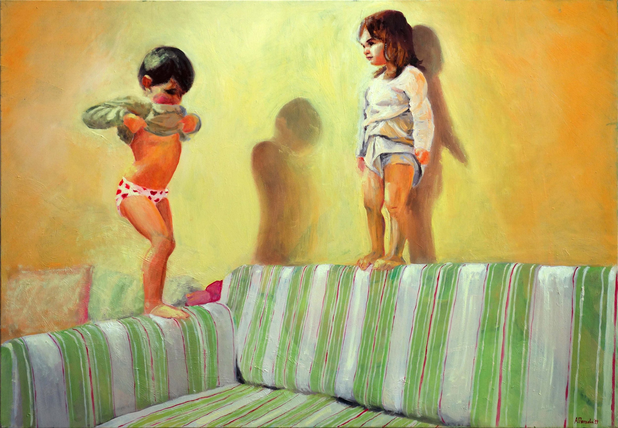 Deyan and Ema
2019, oil on canvas, 81x116cm