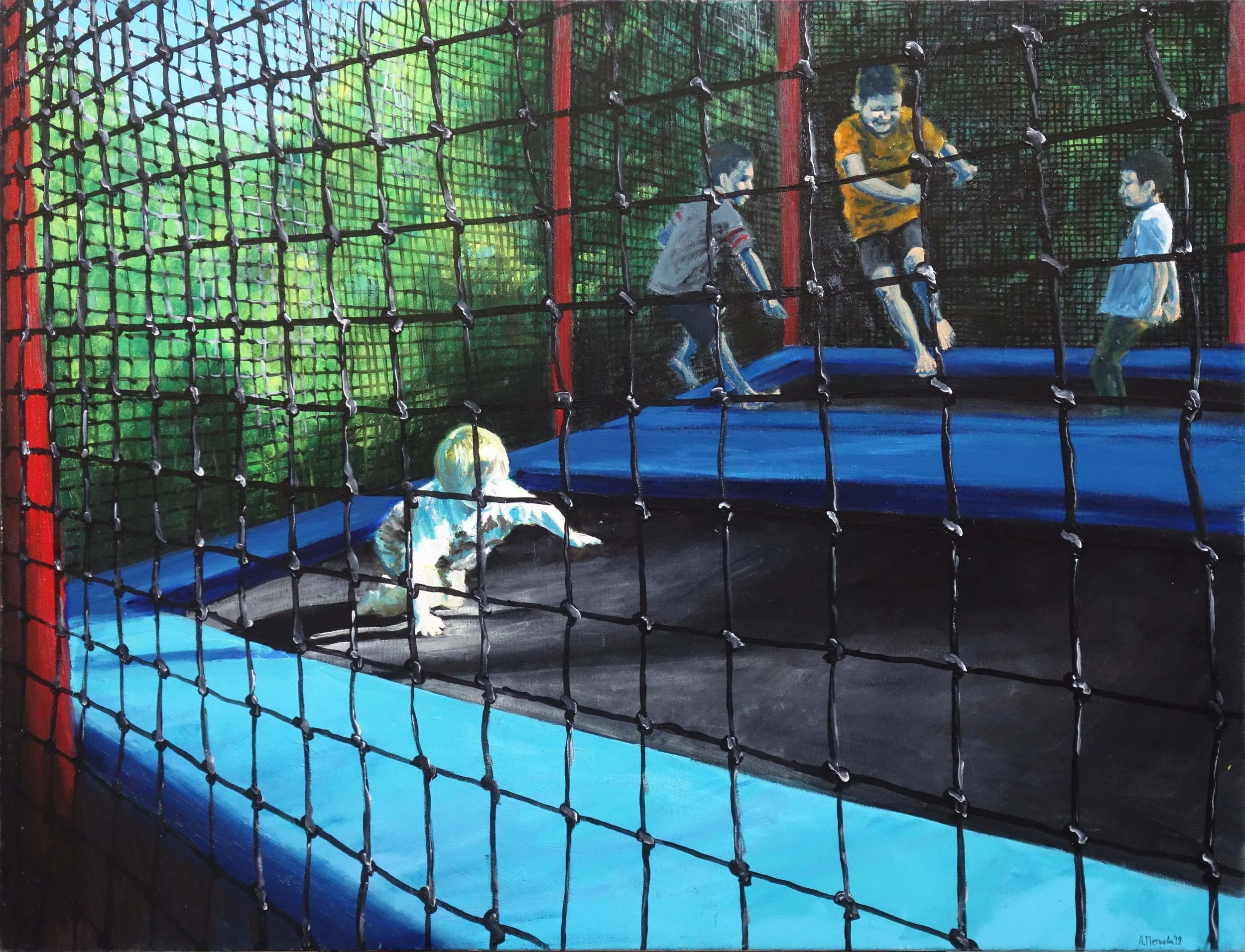 The Trampoline
2018, oil on canvas, 89x116 cm