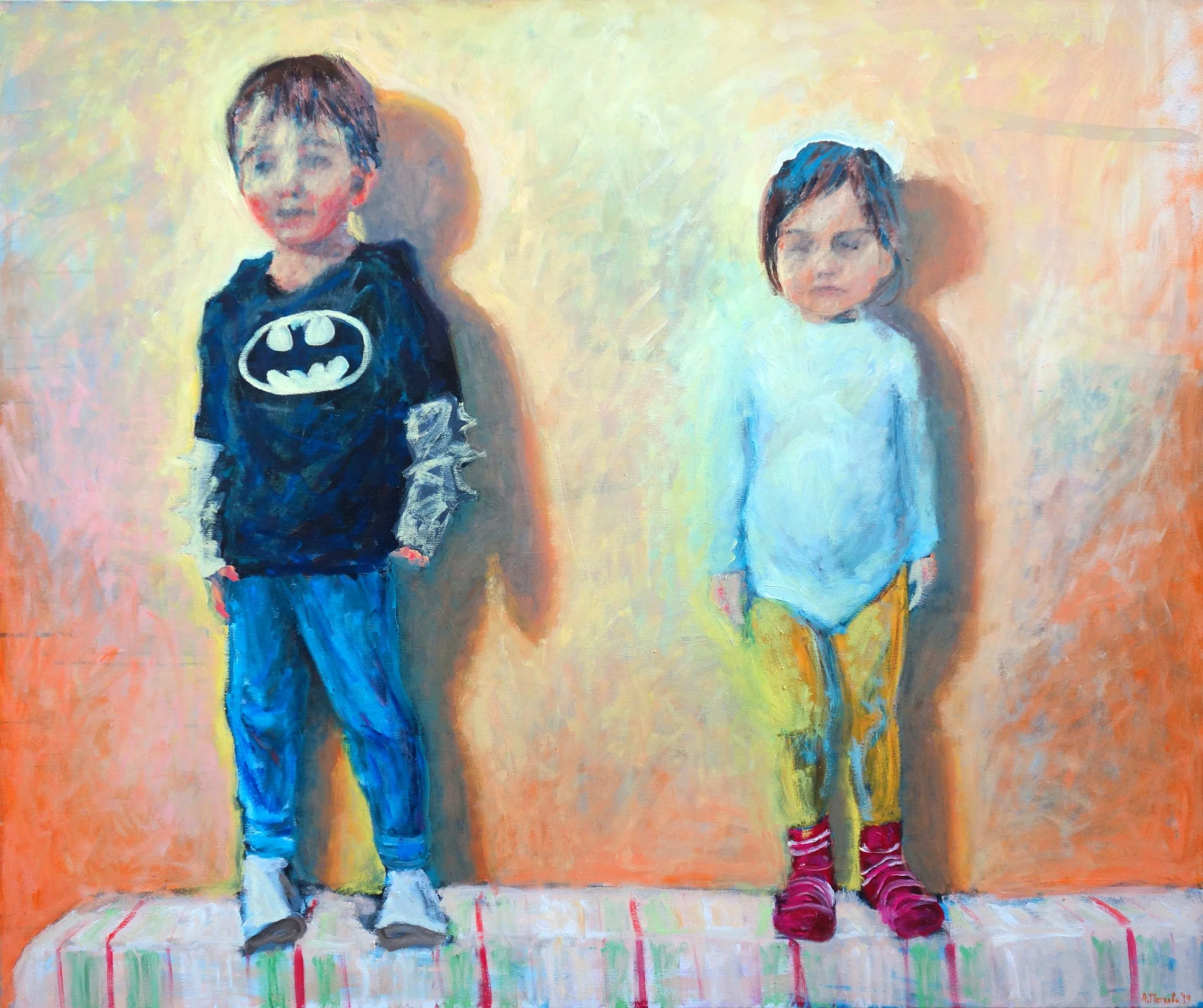 Deyan and Ema
2019, oil on canvas, 100x130cm
