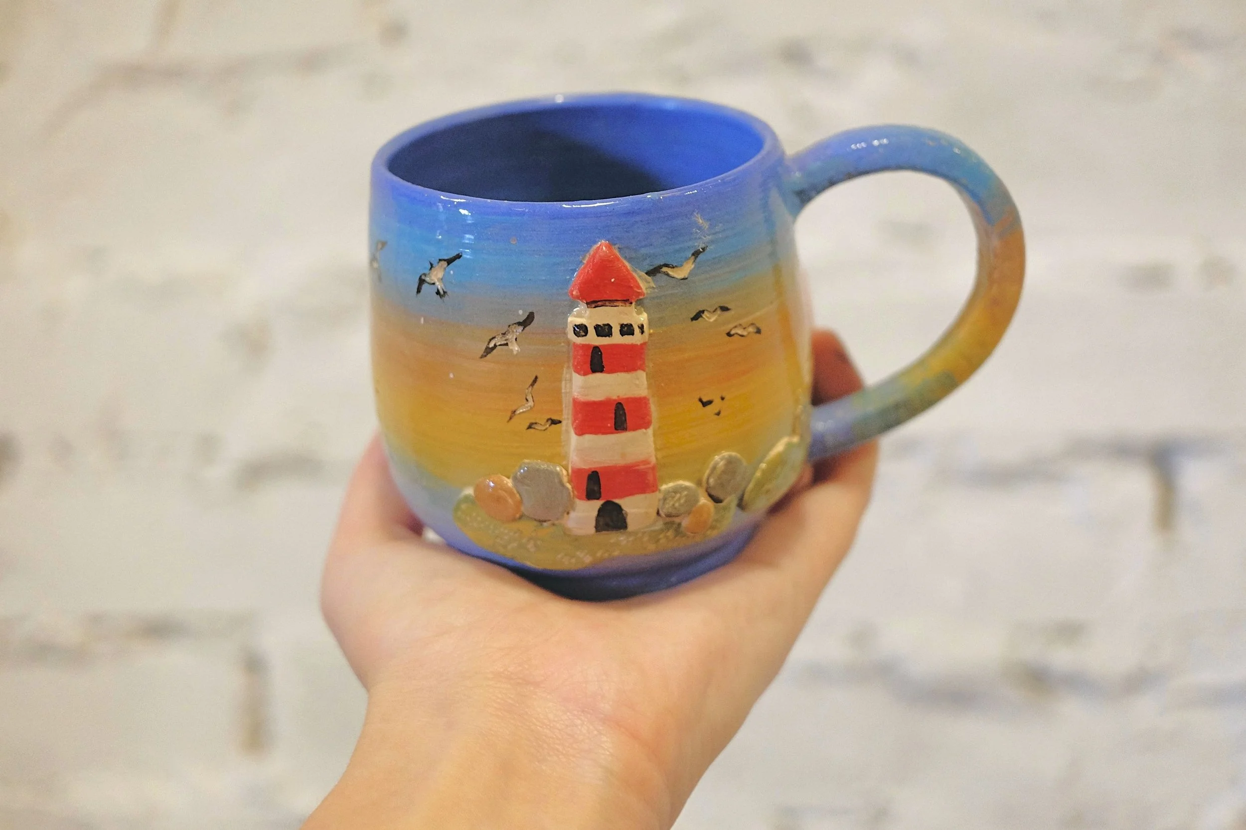 beautiful clay cup with your own hands