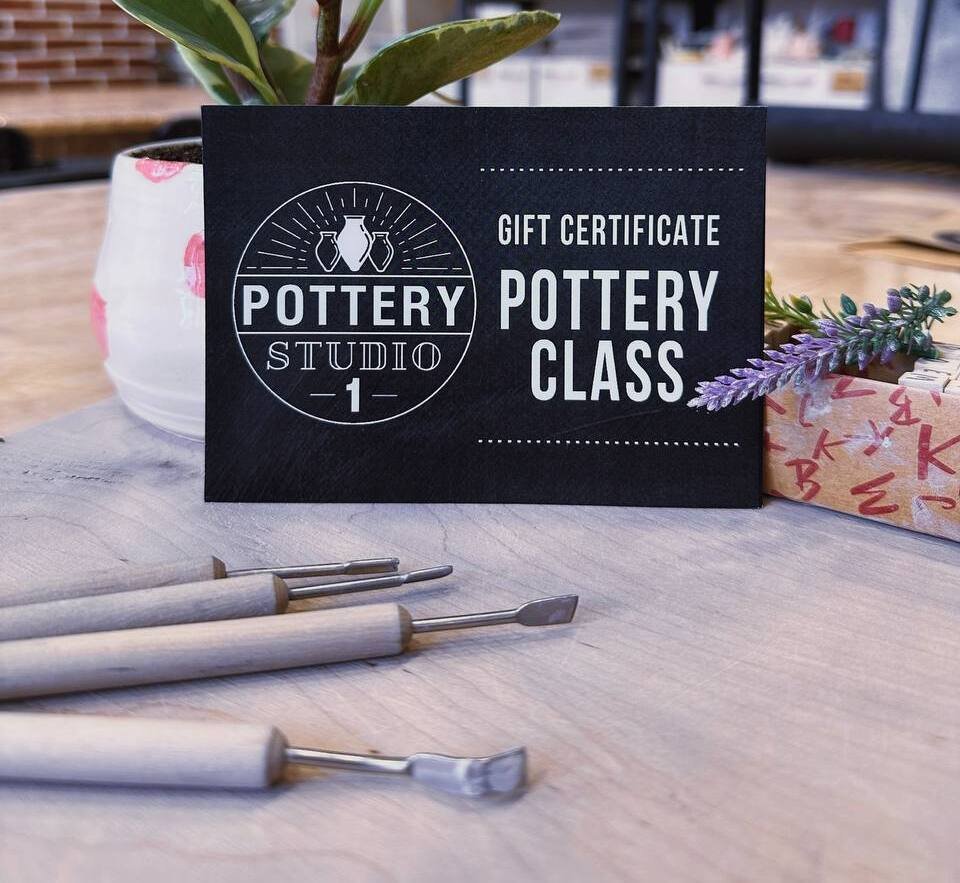 Pottery present cards in Denver