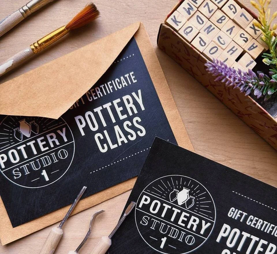 Pottery present cards in Denver