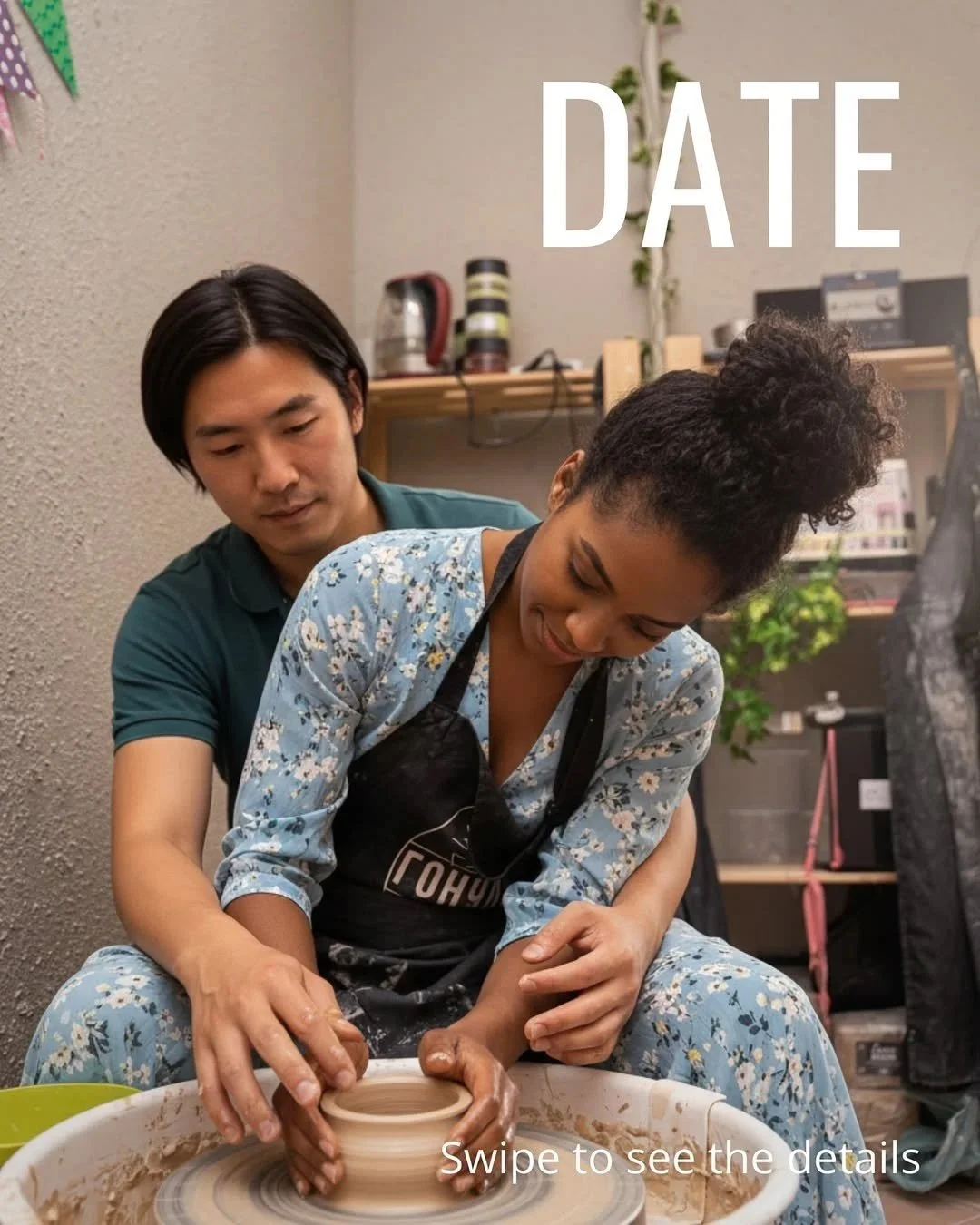 Date night pottery class