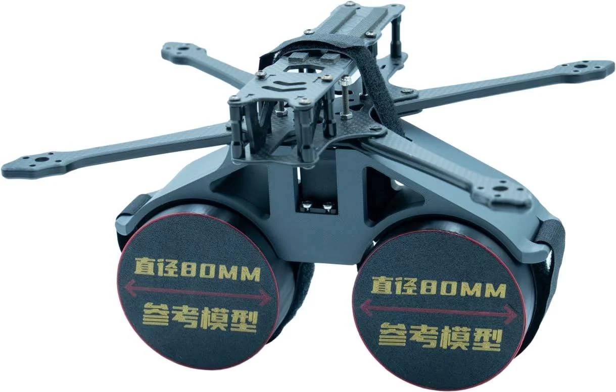 FPV racing drone heavy-duty strap-on dual-throw system