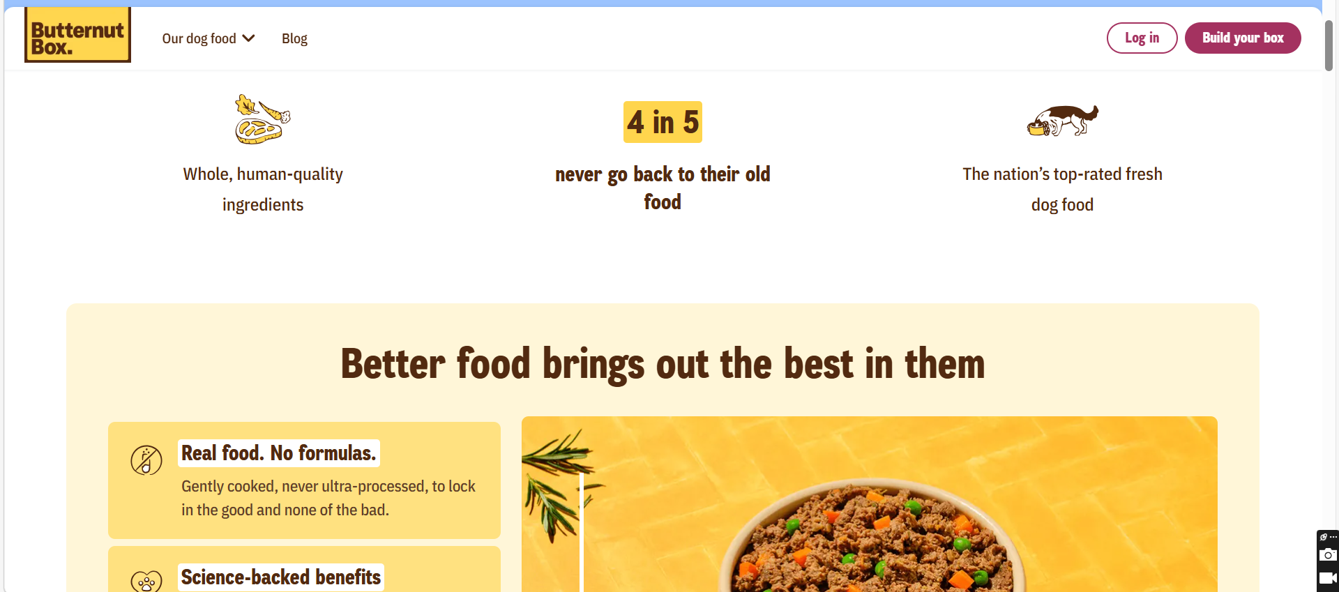 Butternut Box Website