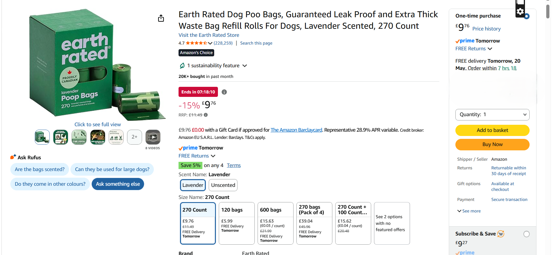 Earth Poop Bags Amazon Best-Seller