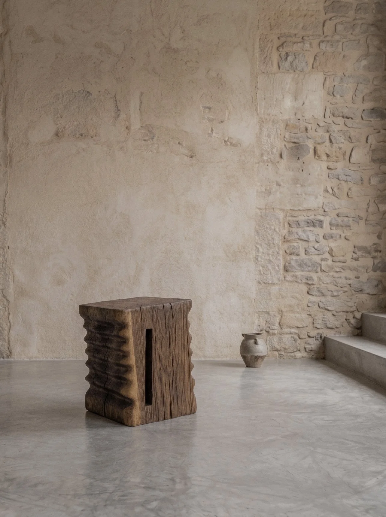 BIBLIOTHÈQUE MONOLITHE STOOL