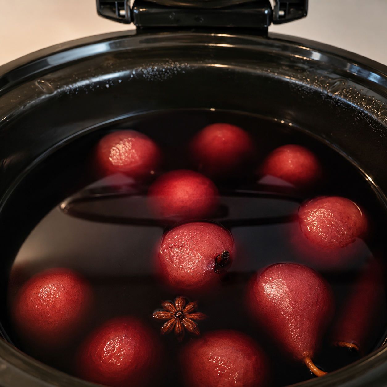 Stoofpeertjes uit de slowcooker