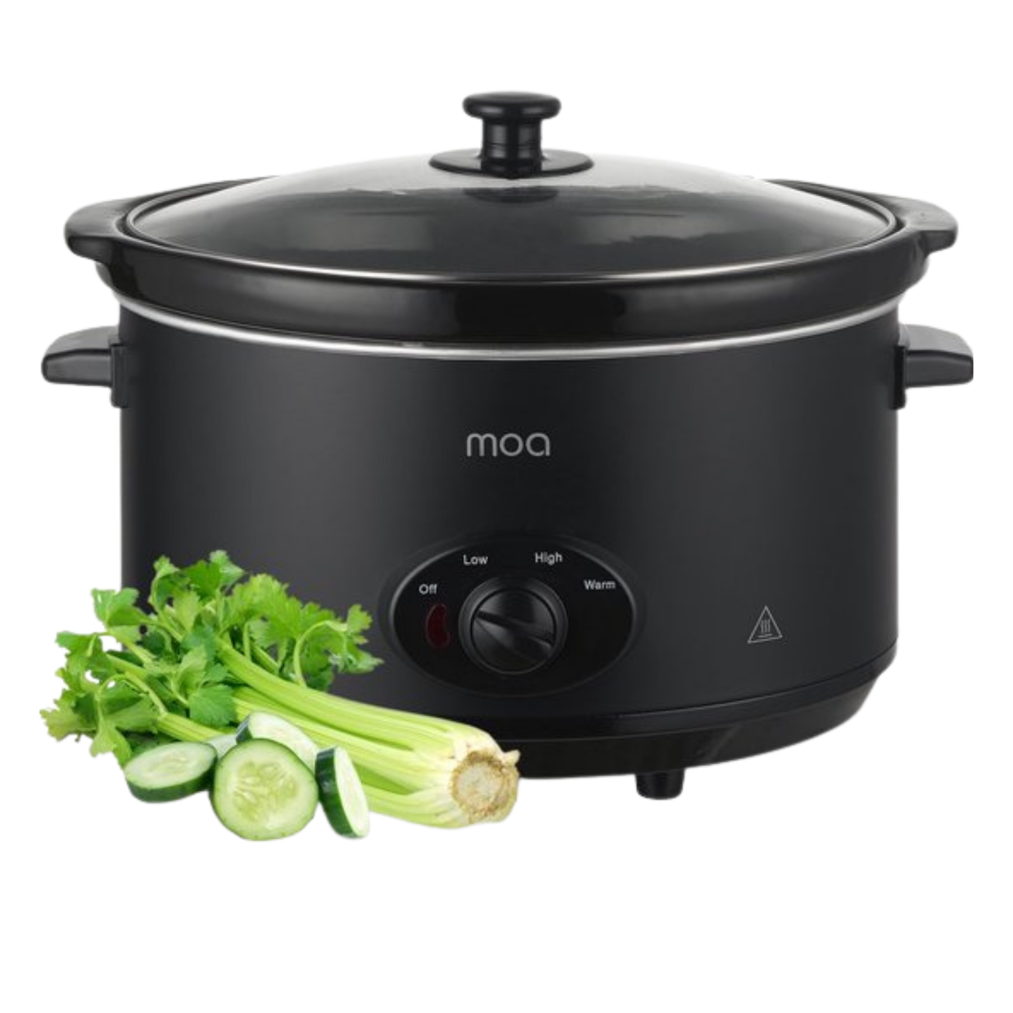 Moa 6,5 liter digitale slowcooker met keramische stoneware binnenpan