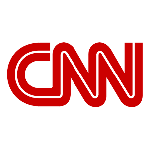 CNN logo in red and white.