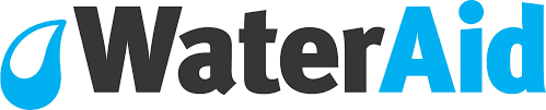 WaterAid logo with a water droplet icon and bold text