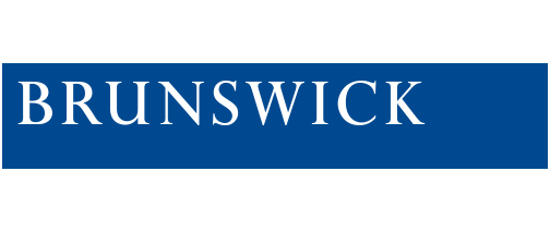 The word 'BRUNSWICK' written in white capital letters on a blue background.