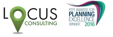 Logos for Focus Consulting and RTPI Awards for Planning Excellence 2016.