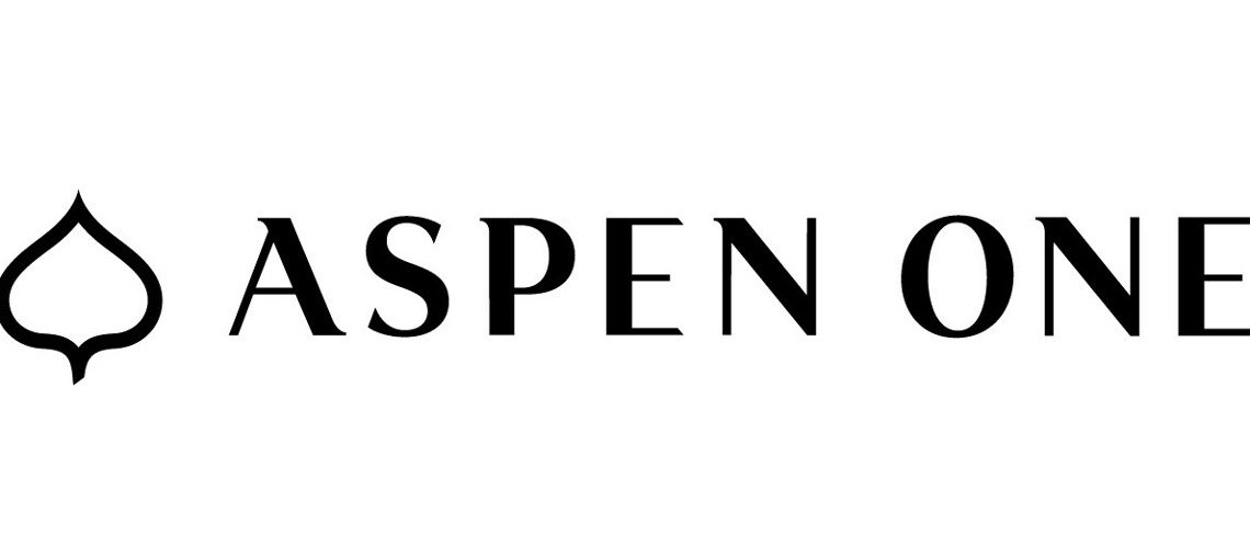 Black text that says "Aspen One" next to a mountain-shaped logo.