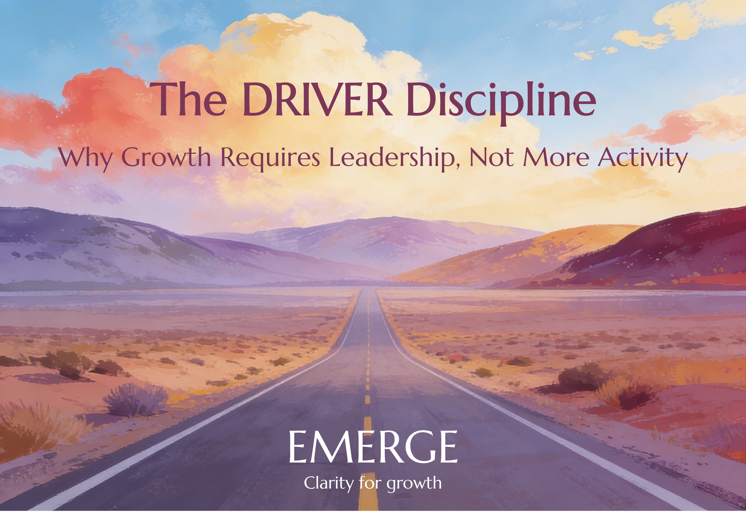 The DRIVER Discipline: Why Growth Requires Leadership, Not More Activity