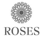 Logo with a gear symbol and the word 'ROSES' underneath.