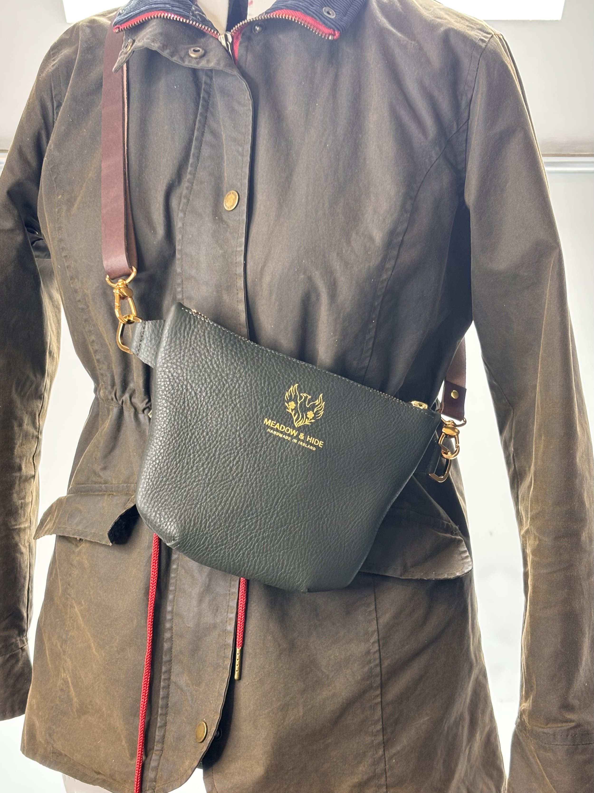 Meadow & Hide  deep green Adventurer on jacket.jpeg