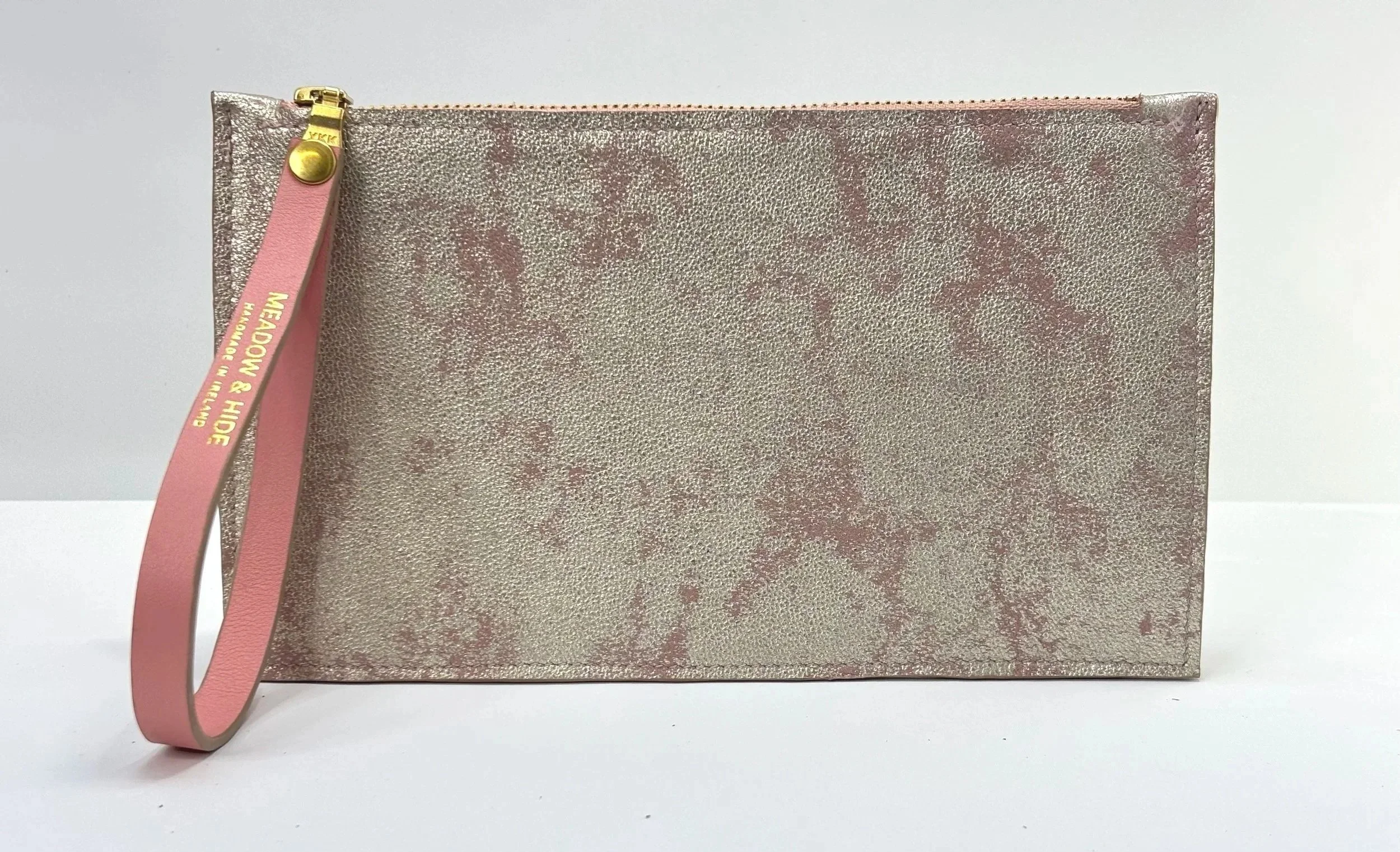 Champagne pink clutch