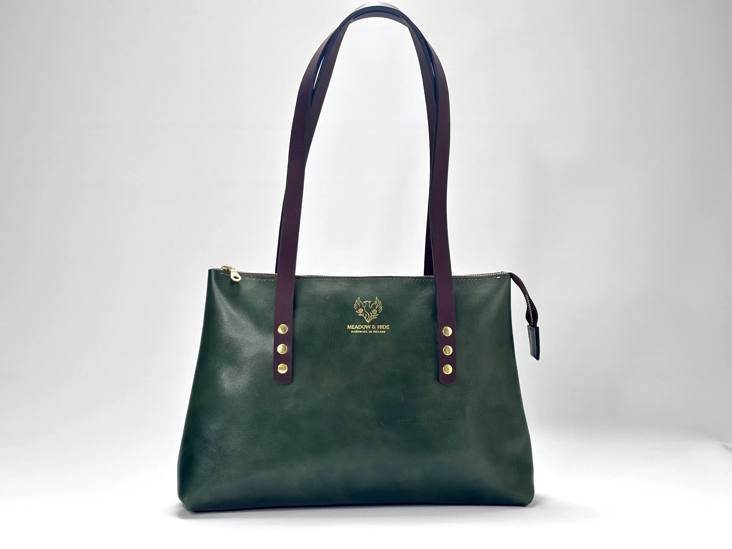 Deep Emerald  Green Tote