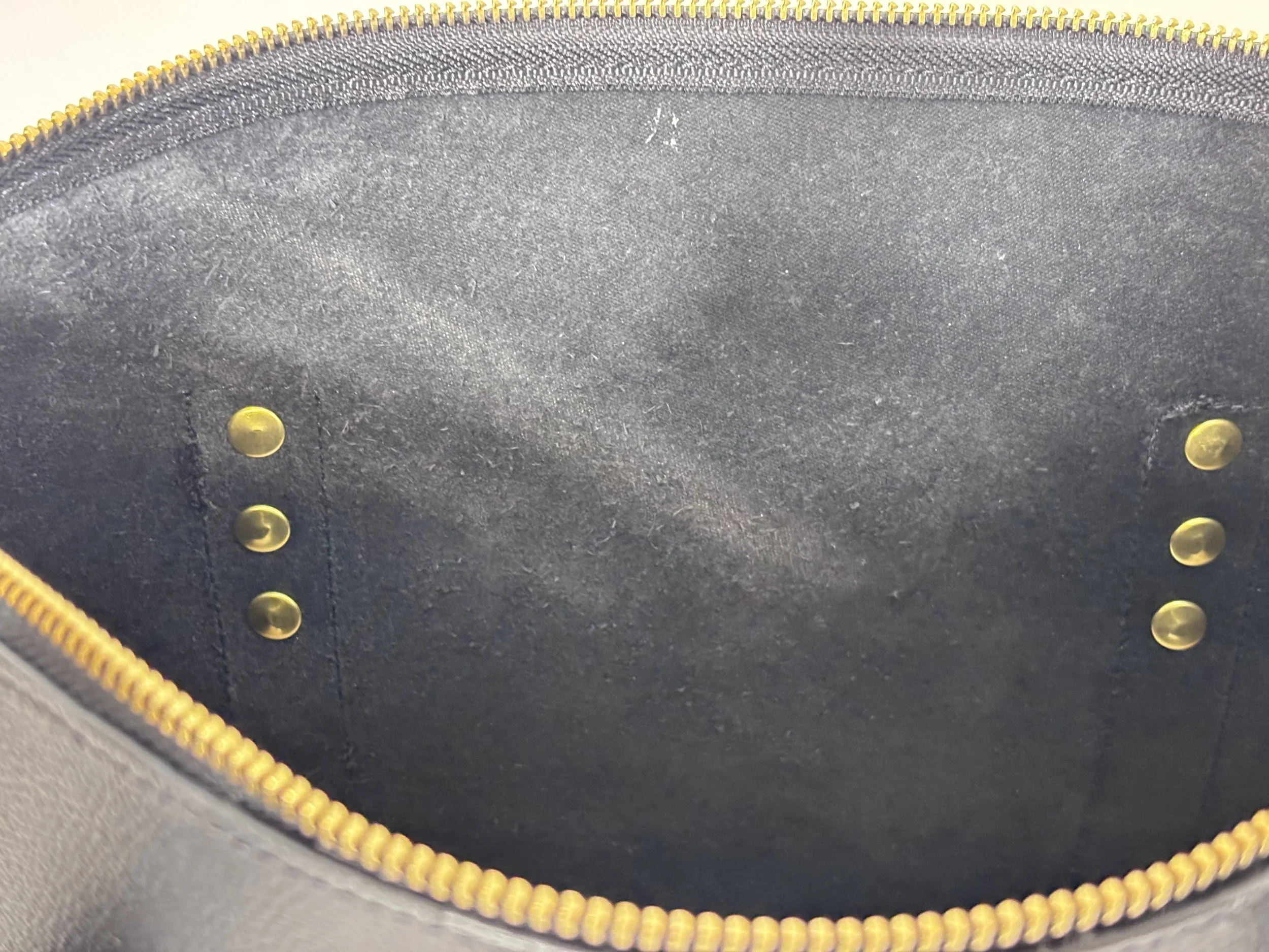 Internal view black zippered Tote Meadow & Hide.jpeg
