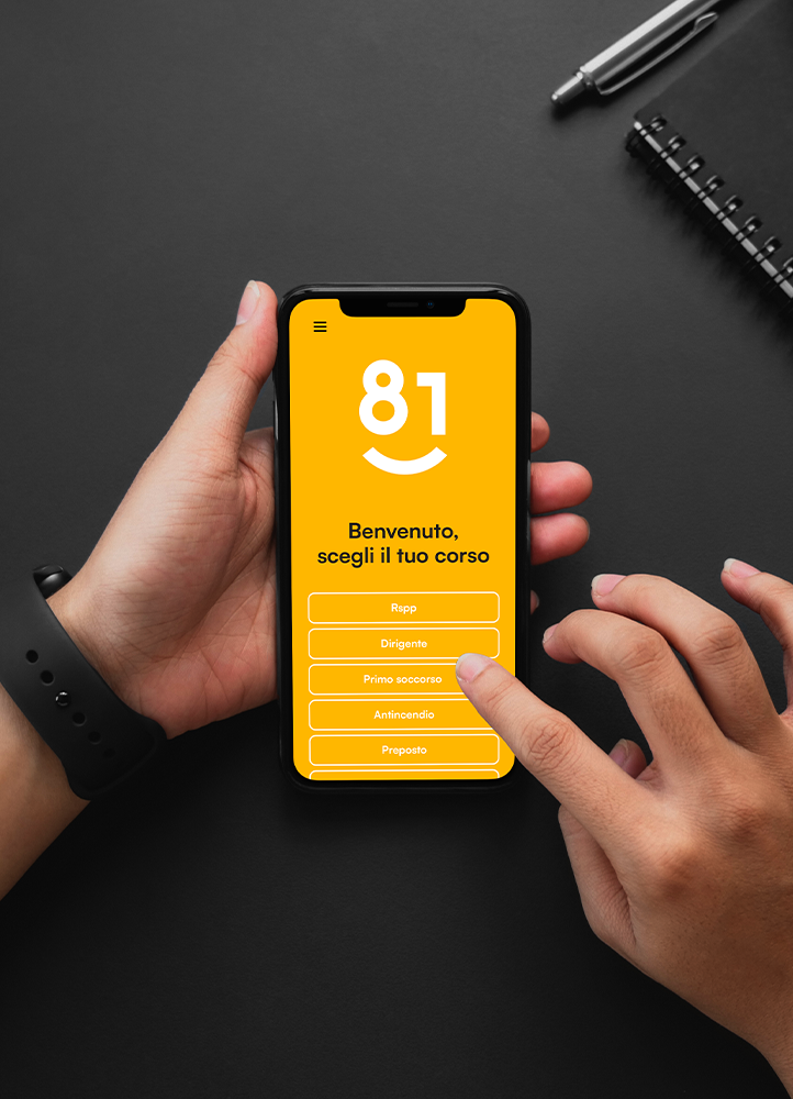Brand UI on a smartphone