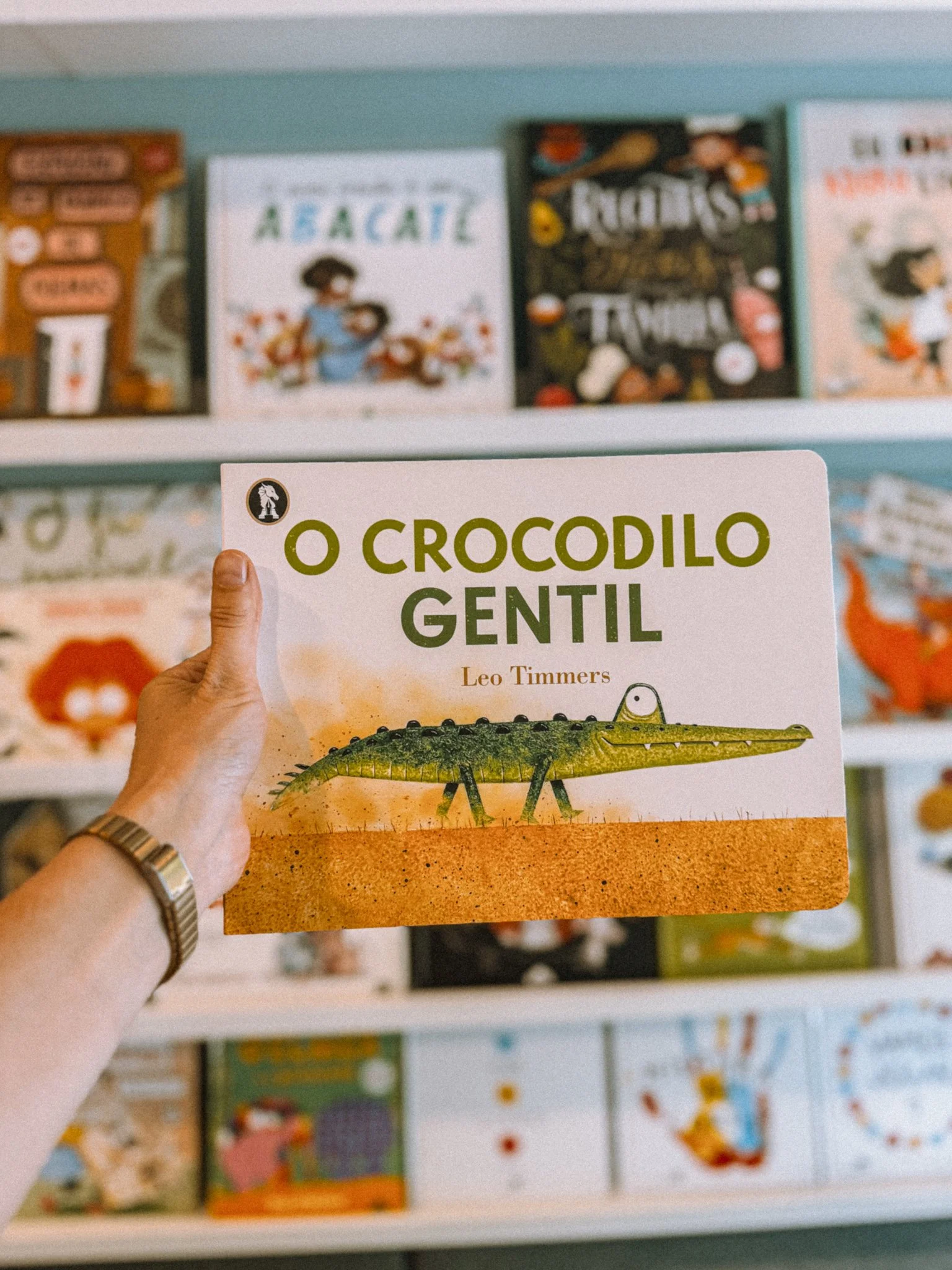 Baby & Books com base no livro "Crocodilo Gentil"