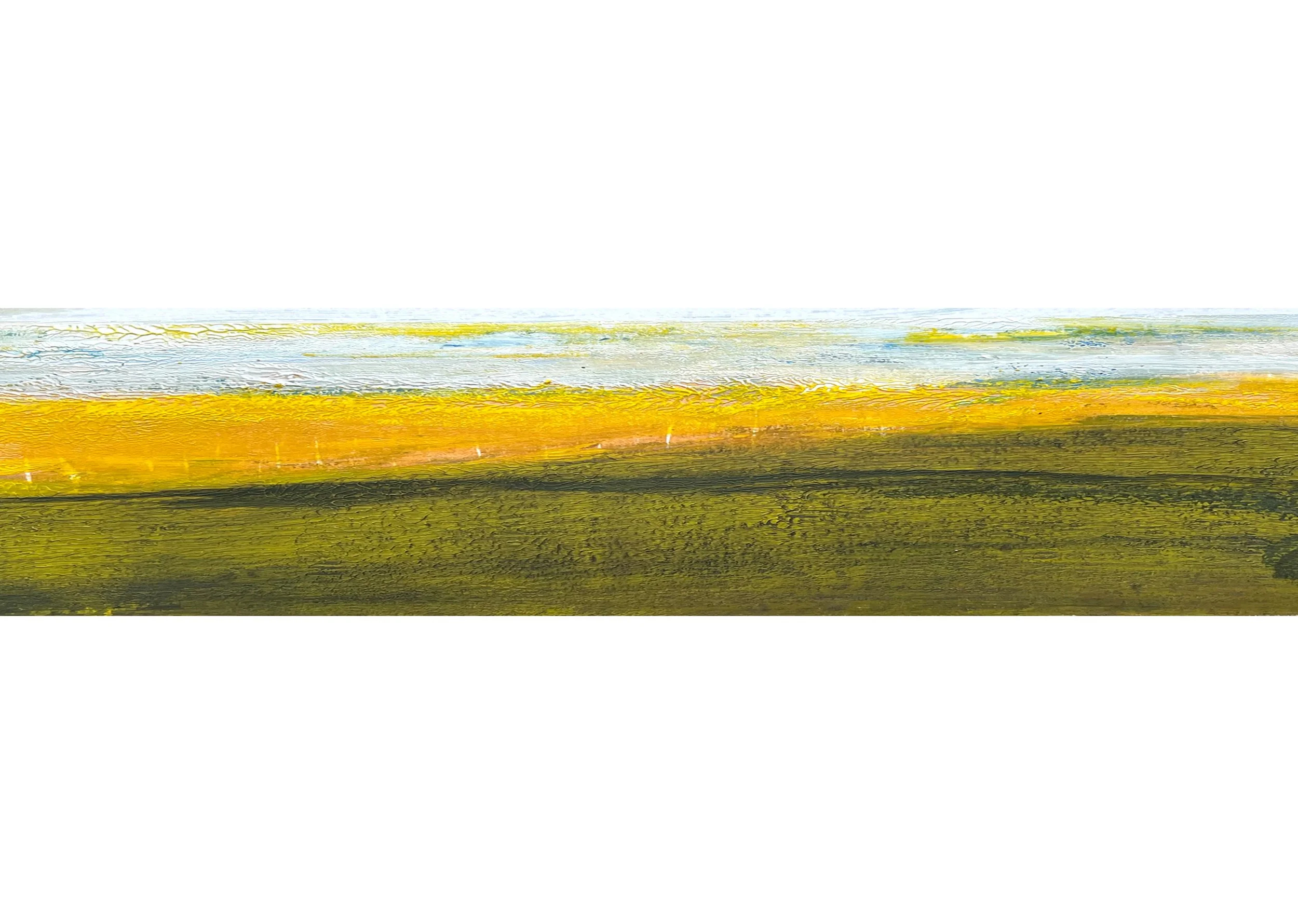 'South Downs III' monoprint, framed 30 x 25 cms