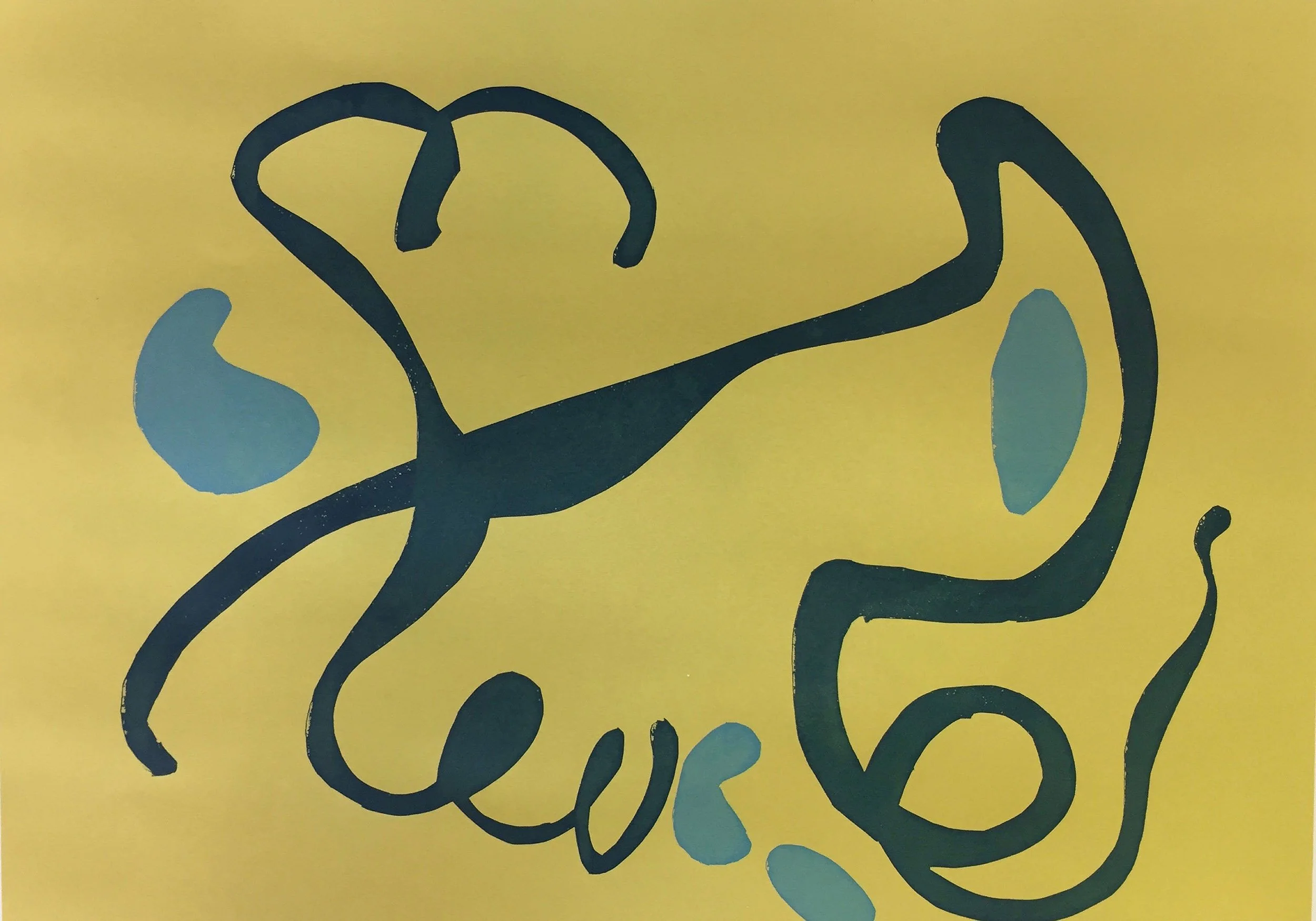 Overheard in Cannes I, screenprint, 50 x 40 cm