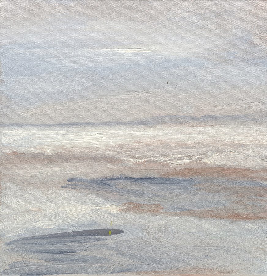 Gylly beach, oil on canvas, framed, 30 x 30 cm