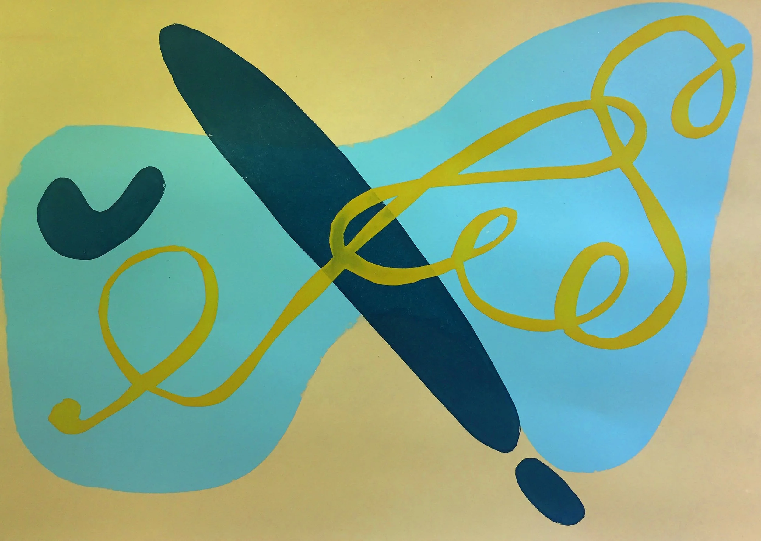 Overheard in Cannes I, screenprint, 50 x 40  cm