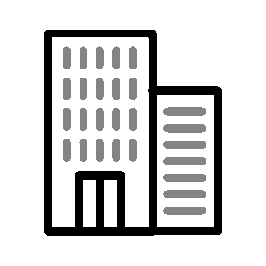 A black and white icon of a computer keyboard with a mouse to the right.