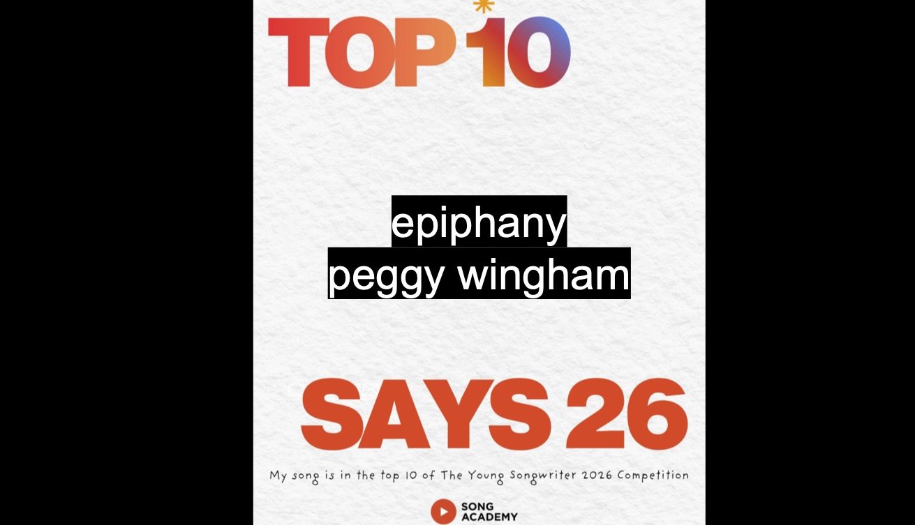 Announcement!! eiphany makes the Top 10 of National Young Songwriter competition #SAYS26 - June 2026 