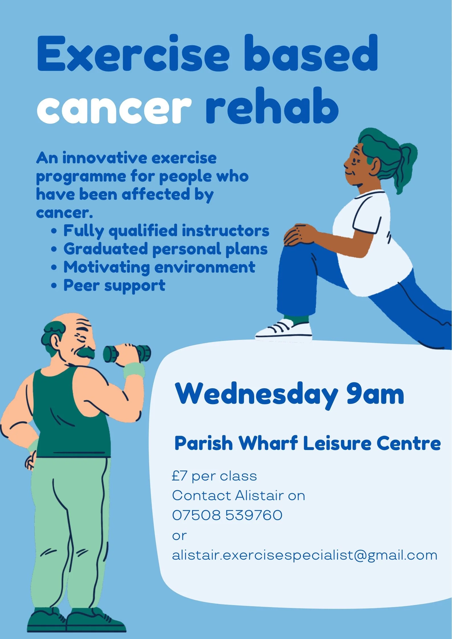 CANCER REHAB - Parish Wharf Leisure Centre, Portishead