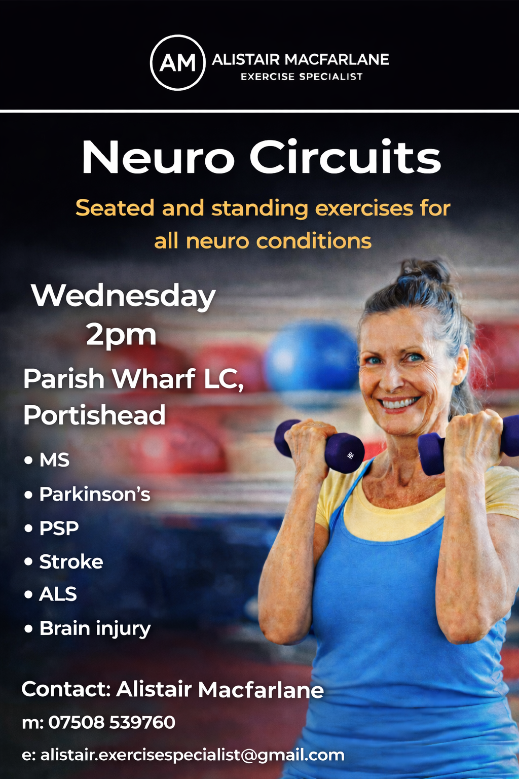 NEURO CIRCUITS - Parish Wharf Leisure Centre - Starting 1st April 2026