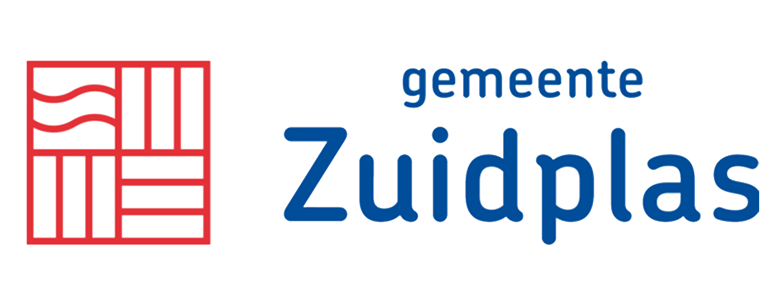 Logo van gemeente Zuidplas met afbeelding van een kaart en de tekst 'gemeente Zuidplas'.