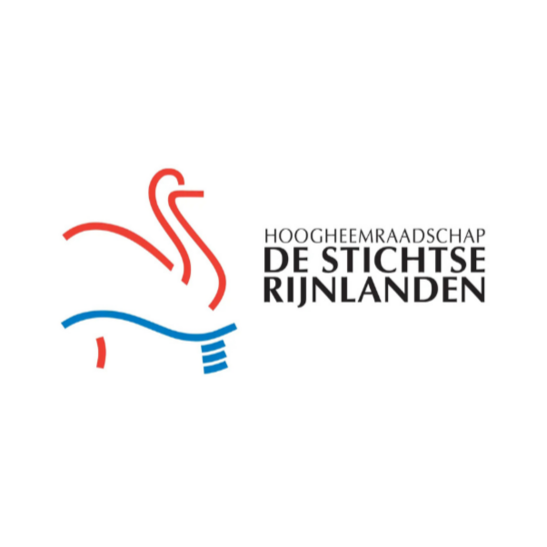 Logo van de Hoogheemraadschap De Stichtse Rijnlanden met een gestileerde zwaan en waterlijn.